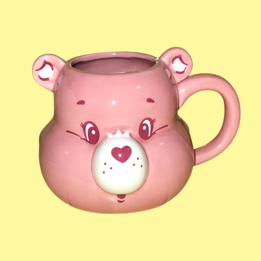 3D Sculpted Love A Lot Care Bears Ceramic Mug